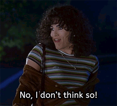 A Woman Says No I Don 'T Think So GIF