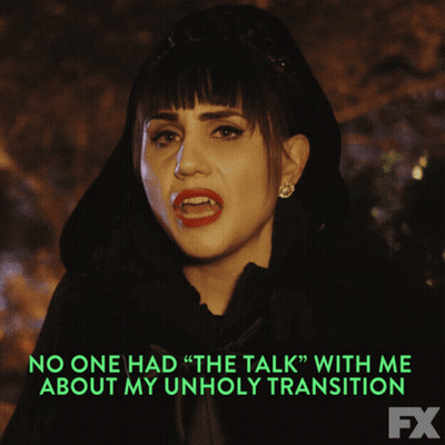 A Woman Says " No One Had The Talk " With Me About Her Unholy Transition GIF