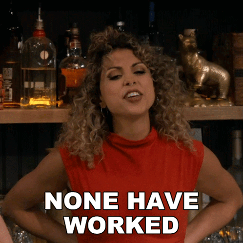 A Woman Says None Have Worked In Front Of A Bar GIF