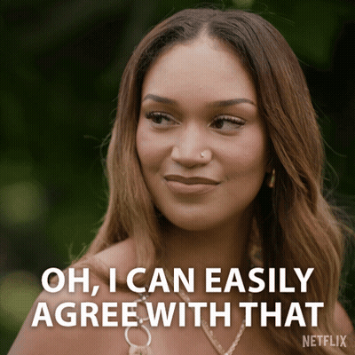A Woman Says Oh I Can Easily Agree With That In A Netflix Ad GIF