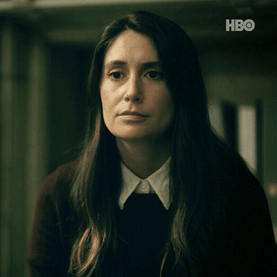 A Woman Says Oh My God On A Hbo Poster GIF