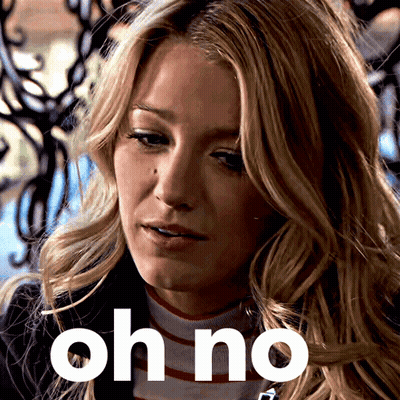 A Woman Says Oh No In Front Of Her GIF