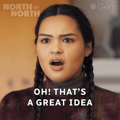 A Woman Says " Oh That 'S A Great Idea " GIF