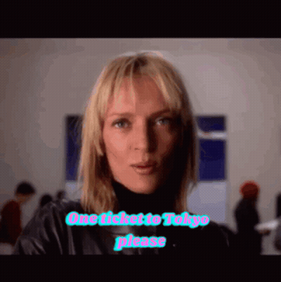 A Woman Says One Ticket To Tokyo Please In A Video GIF