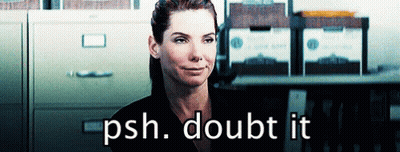 A Woman Says Psh Doubt It In Front Of A File Cabinet GIF