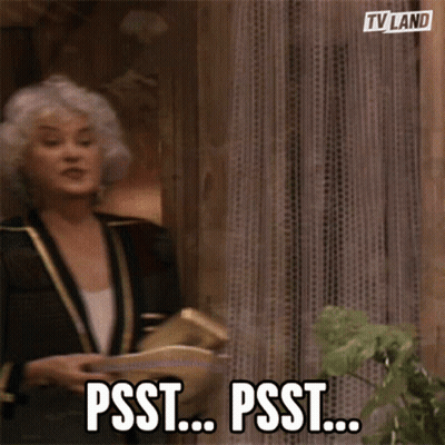 A Woman Says Psst Psst Psst Psst GIF