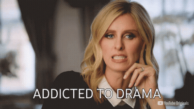 A Woman Says She Is Addicted To Drama On A Youtube Originals Ad GIF