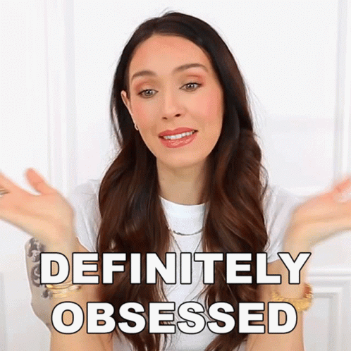 A Woman Says She Is Definitely Obsessed With Her Hands Outstretched GIF