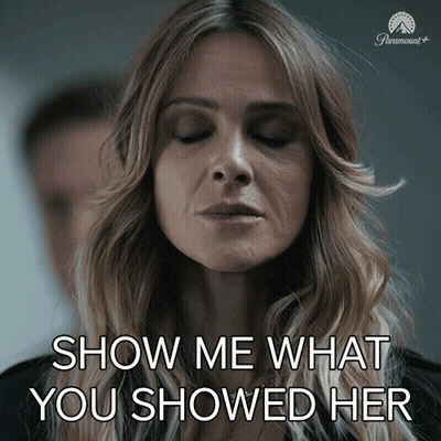 A Woman Says Show Me What You Showed Her In A Paramount+ Ad GIF