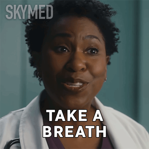A Woman Says Take A Breath In A Skymed Ad GIF