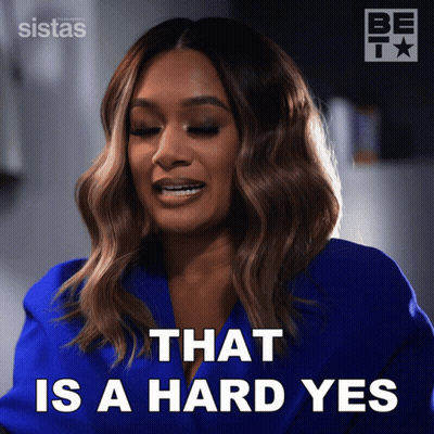 A Woman Says That Is A Hard Yes GIF