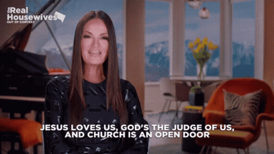 A Woman Says That Jesus Loves Us And God 'S The Judge Of Us GIF