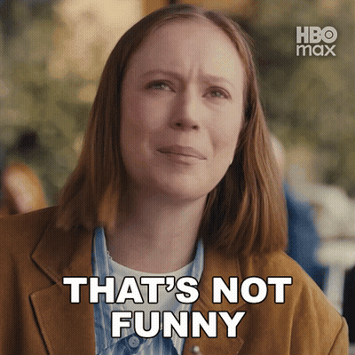 A Woman Says That 'S Not Funny In A Hbo Max Ad GIF