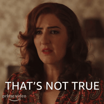 A Woman Says That 'S Not True On A Prime Video Ad GIF