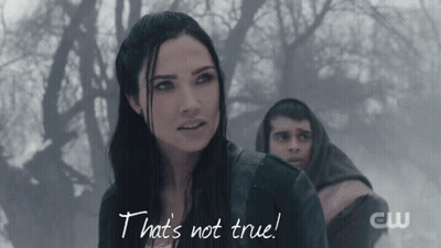 A Woman Says That 'S Not True While Standing In The Snow GIF