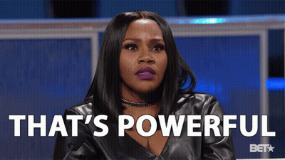 A Woman Says That 'S Powerful On A Bet Advertisement GIF