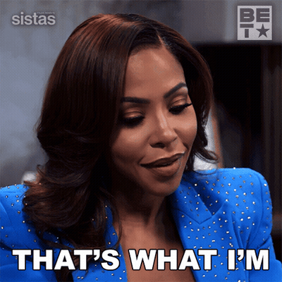 A Woman Says That 'S What I 'M In A Blue Jacket GIF