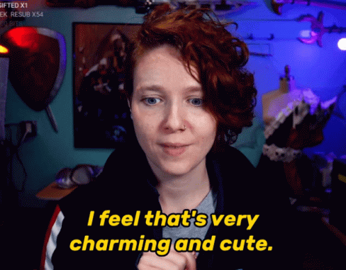 A Woman Says That She Feels That She Is Very Charming And Cute GIF