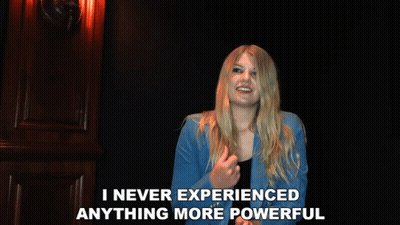 A Woman Says That She Never Experienced Anything More Powerful GIF