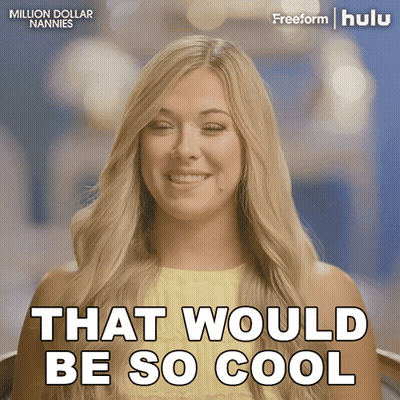 A Woman Says That Would Be So Cool In A Hulu Ad GIF