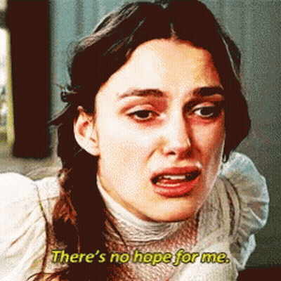 A Woman Says There 'S No Hope For Me While Making A Sad Face GIF