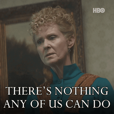 A Woman Says There 'S Nothing Any Of Us Can Do In Front Of A Painting GIF