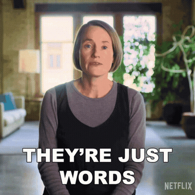 A Woman Says They 'Re Just Words In A Netflix Ad GIF