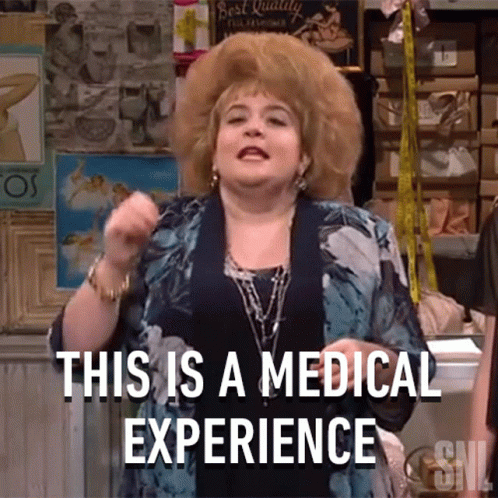 A Woman Says This Is A Medical Experience While Standing In A Store GIF