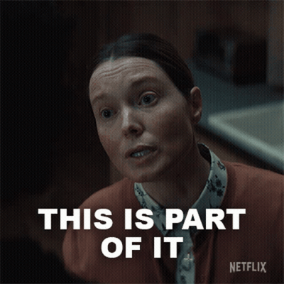 A Woman Says This Is Part Of It On A Netflix Ad GIF