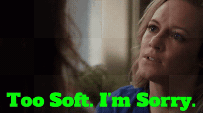 A Woman Says Too Soft I 'M Sorry While Looking At Another Woman GIF