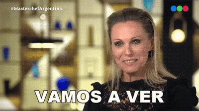 A Woman Says " Vamos A Ver " While Smiling GIF