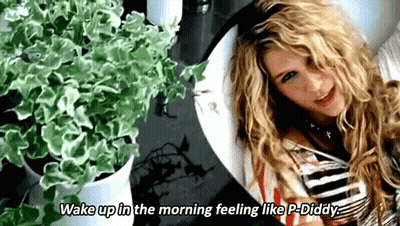 A Woman Says Wake Up In The Morning Feeling Like P Diddy GIF