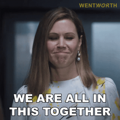 A Woman Says We Are All In This Together In A Wentworth Ad GIF