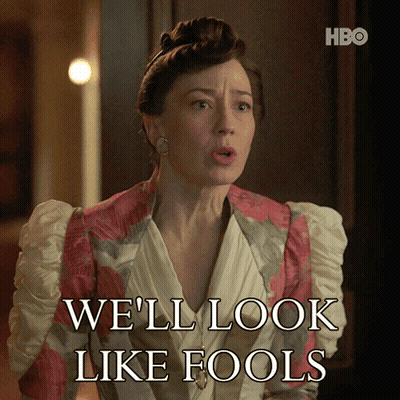 A Woman Says We 'Ll Look Like Fools While Wearing A Floral Dress GIF