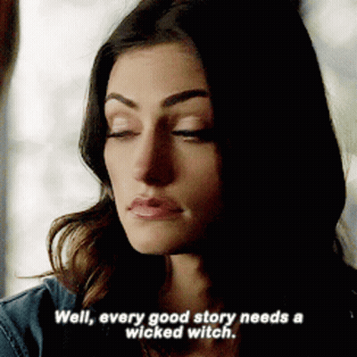 A Woman Says Well Every Good Story Needs A Wicked Witch . GIF