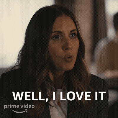A Woman Says Well I Love It In A Prime Video Advertisement GIF