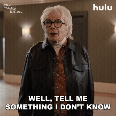 A Woman Says Well Tell Me Something I Don T Know GIF