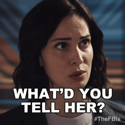 A Woman Says What 'D You Tell Her On A Screen GIF