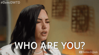 A Woman Says " Who Are You " In A Youtube Originals Video GIF