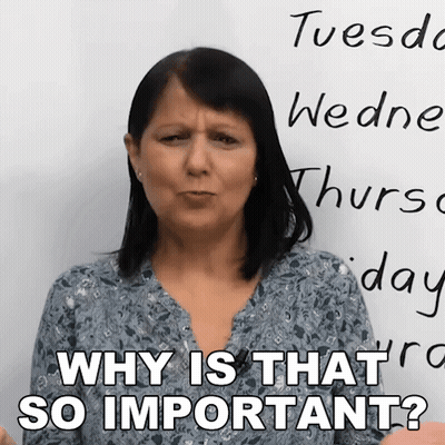A Woman Says Why Is That So Important GIF