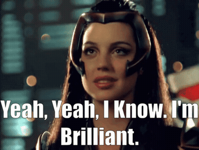 A Woman Says Yeah Yeah I Know I M Brilliant GIF