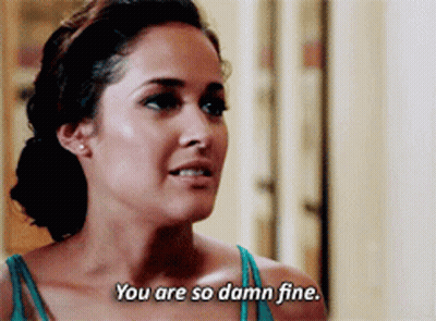 A Woman Says " You Are So Damn Fine " In Front Of A Mirror GIF
