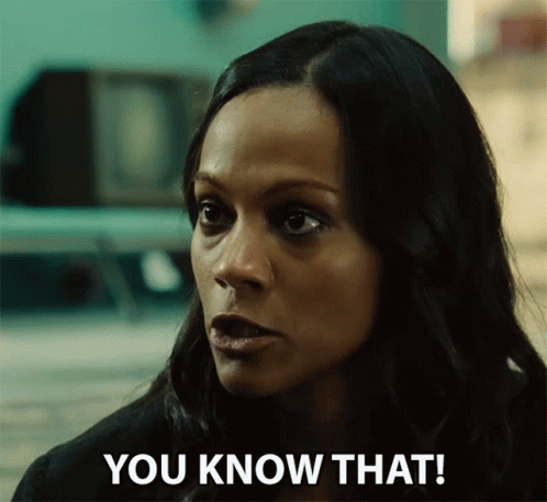A Woman Says " You Know That " In Front Of Her GIF
