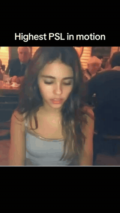A Woman Sitting At A Table With A Caption That Says Highest Dsl In Motion GIF