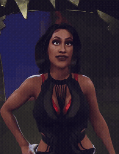 A Woman Stands In Front Of A Sign That Says W GIF
