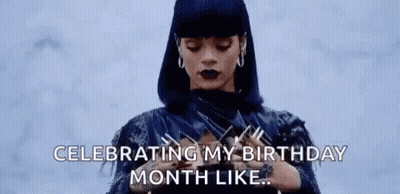 A Woman Wearing A Crown Is Celebrating Her Birthday Month Like A Month Like . GIF