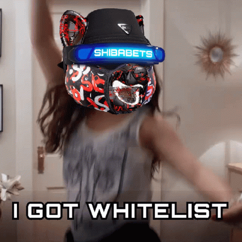 A Woman Wearing A Shibabets Hat And Sunglasses Says I Got Whitelist GIF