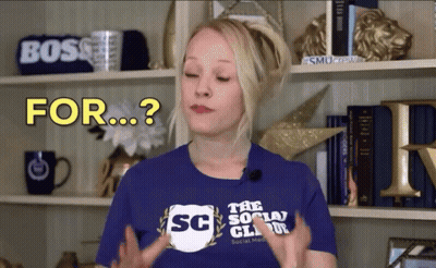 A Woman Wearing A Shirt That Says The Social Club GIF