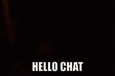 A Woman Wearing Glasses And A Hat Says " Hello Chat " GIF
