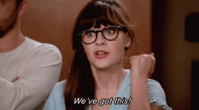 A Woman Wearing Glasses Is Saying `` We 'Ve Got This '' . GIF